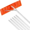 VEVOR 21ft Snow Roof Rake 25" Plastic Blade Snow Removal Tool  with Anti-Slip Retractable Handle Grip for House Roof/Car Snow 1