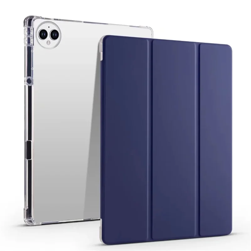 Premium PU Leather Soft Back Stand Cover for Tablets - Elegant Protective Case and Stand for 12.2-Inch Devices