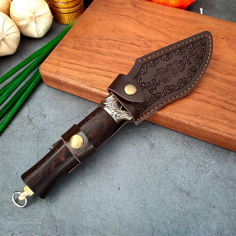 Forged Kitchen Chef Knife 5Cr15Mov Stainless Steel Fish Fruit Meat Boning Peeling Knife Professional Butcher Cleaver Cover