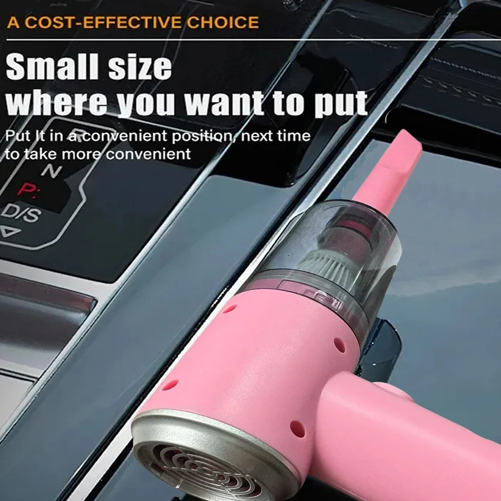 Vehicle Wireless Vacuum Cleaner Multi-functional Handheld Portable Cordless Vacuum with Brush Rechargeable Strong Suction