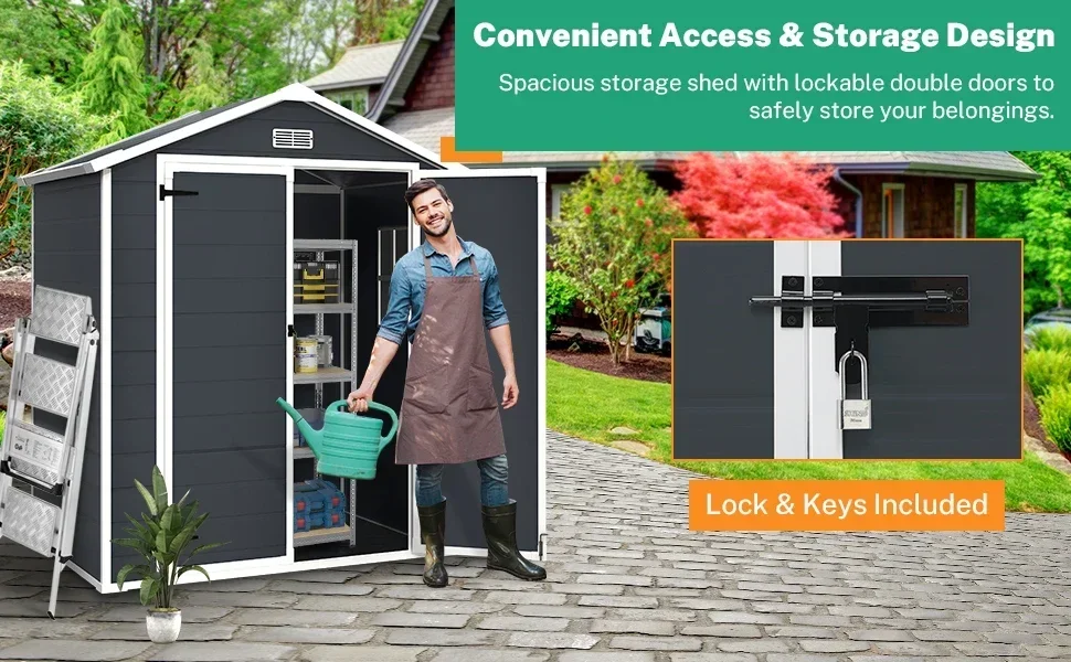 outdoor plastic shed