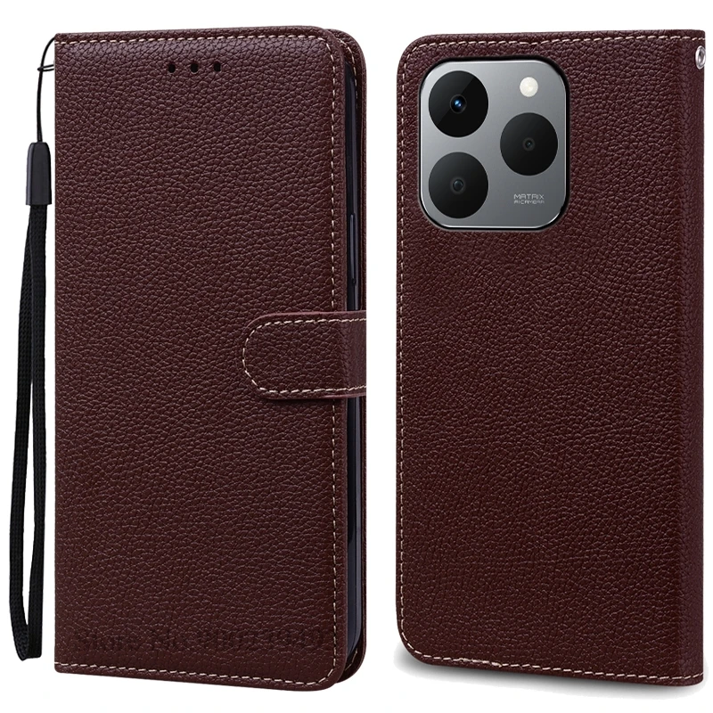 Luxurious Leather Flip Wallet Case - Protective Book Cover and Shell