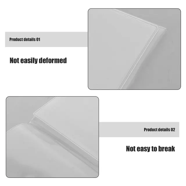 Plastic Mahjong Card Cover Foldable Holder Protective Sleeve for Score Cards Game Supplies Transparent Domino Gaming 5
