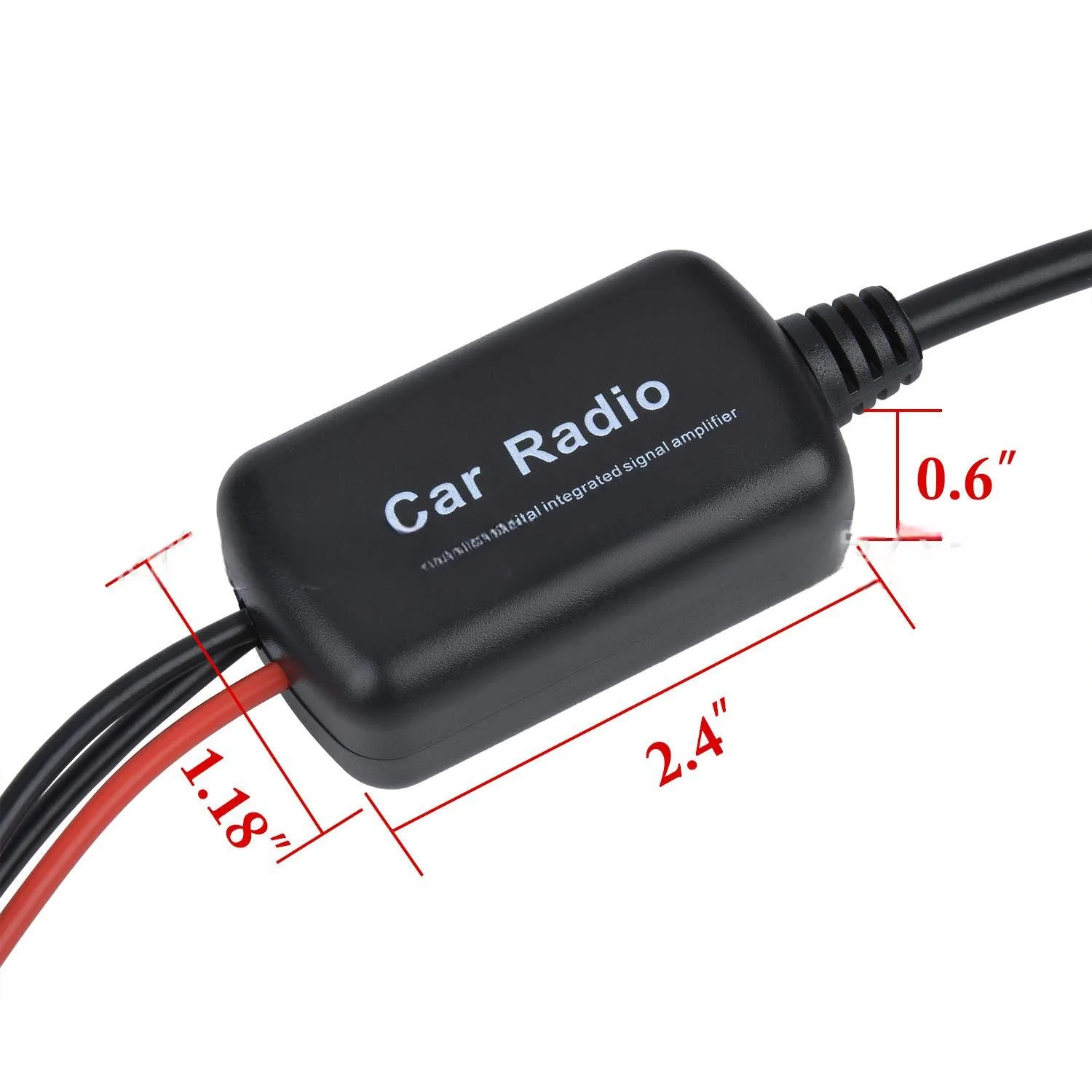 DAB/FM/AM Radio Antenna Signal Amplifier 12V Active Gain Amplifier FM Car Antenna