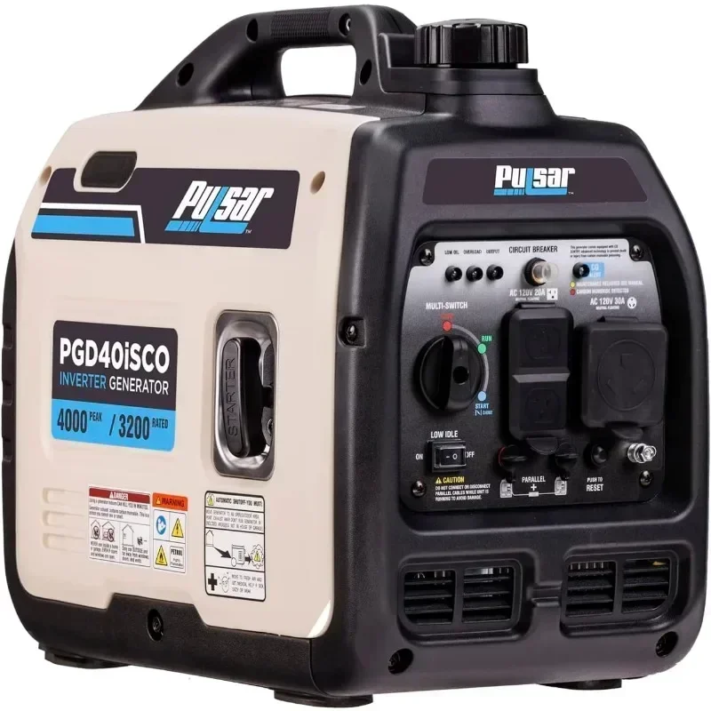 PGD40ISCO Ultra Light Quiet 4000W Portable Gas Inverter Generator Extreme light weight 3200W Rated / 4000W Peak