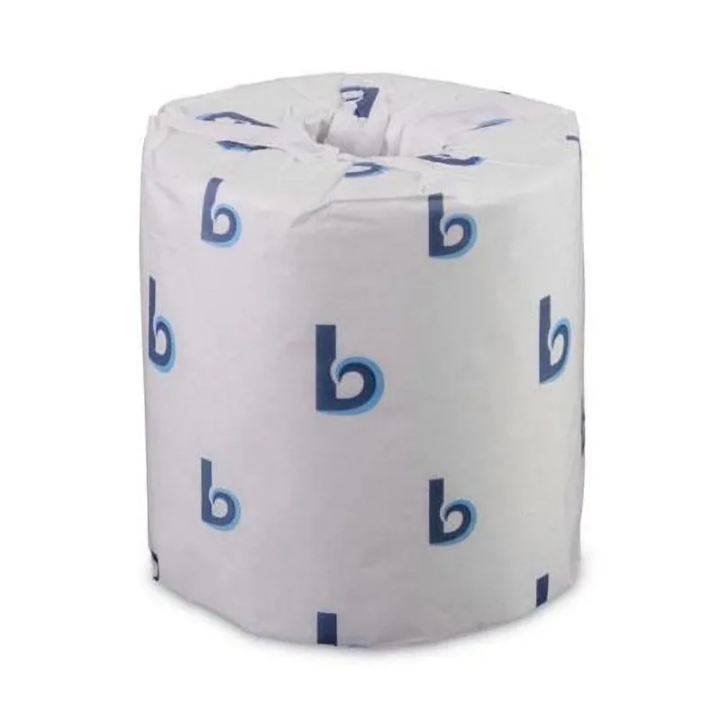 

Boardwalk Two-Ply Toilet Tissue, Septic Safe, White, 4.5 x 3.75, 500 Sheets/Roll, 96 Rolls/Carton -BWK6150