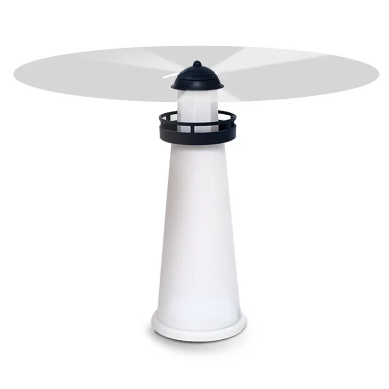 Fly Fan Fly Fans for Tables Lighthouse Fly Fan Fly Repellent Keep Bugs Off Food Holographic Fan Keep Away for indoor&outdoor