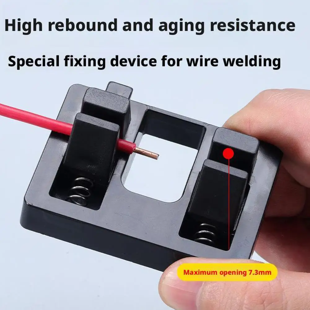 1PC ABS Welding Wire Fixture Soldering Wire Holder Soldering Fixture Welding Clamp Repair Tool Secure Hold For Neat Wiring welding electrode holder