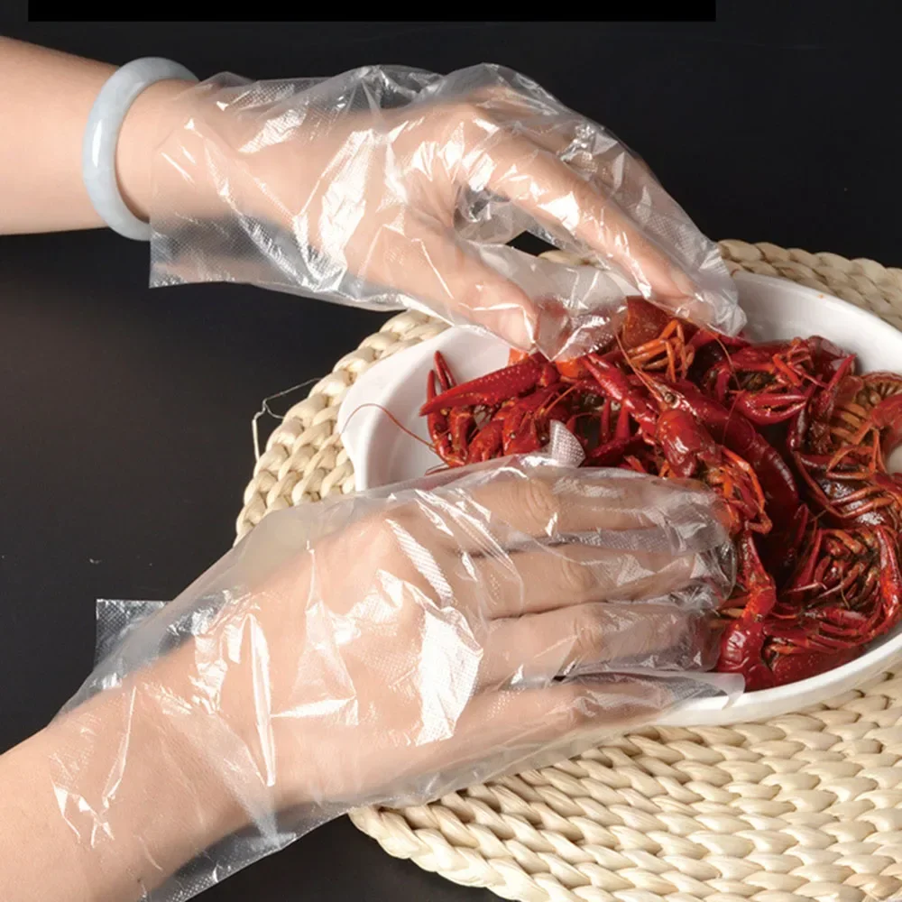 Disposable Gloves Vinyl Disposable Gloves Disposable Nitrile Gloves Disposable Plastic Gloves 100pcs Catering Food Grade