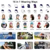 Dyeing Neon Color Bandana Summer Cooling Headwear Women Balaclava Neck Gaiter Cycling Riding Scarf Headwrap Tube Face Cover Mask 6