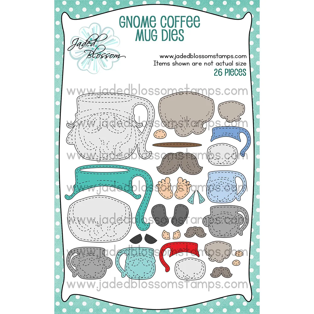 Wild Valentine Gnome Metal Cutting Dies & Stamps for DIY Scrapbooking and Crafting
