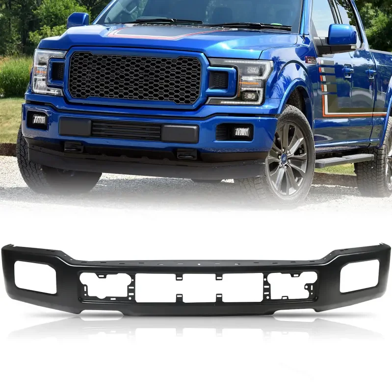 

Черный Передний бампер с противотуманными фарами, отверстие для Ford F-150 2018-2020