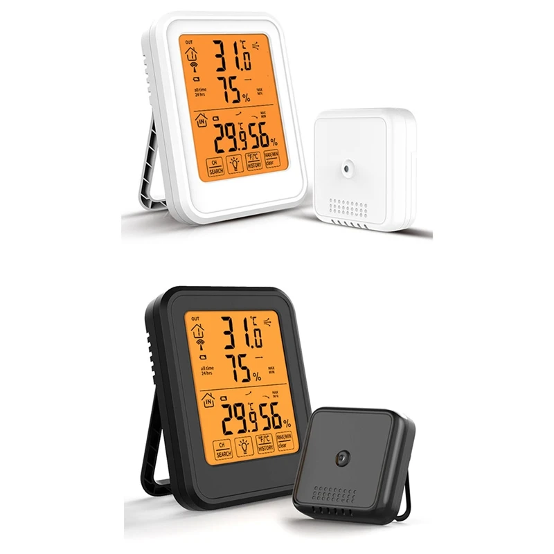 

Digital Temperature And Humidity Meter Intelligent Touch Screen LED Temperature Recorder Electronic Hygrometer