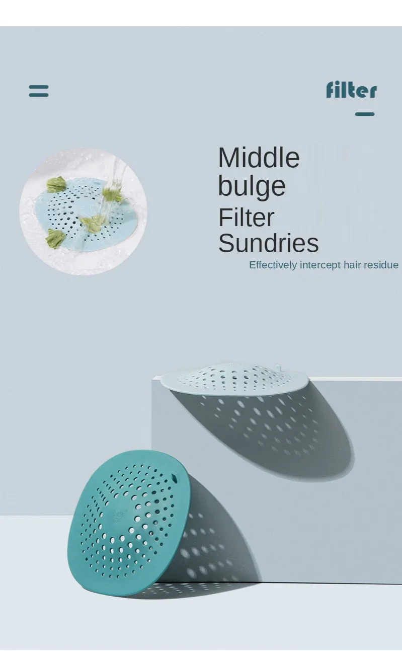 Description Picture 6 of itemBathroom Hair Catcher Stopper Kitchen Sink Filter Accessory For Bathroom Product Bath Sewer Outfall Drain Shower Filter Strainer