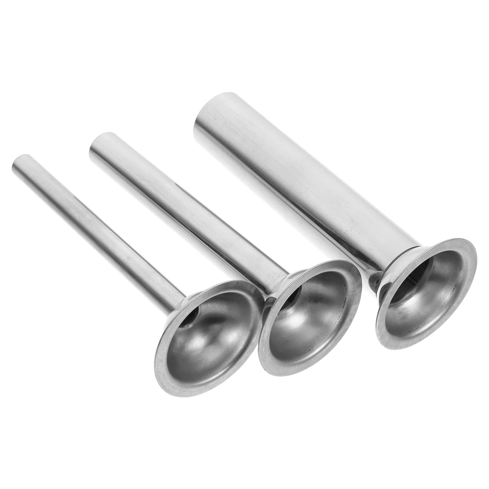 Sausage Stuffer 3 Pcs Hand Sausage Stuffer Tube Meat Stuffing Maker Kit Vertical Making Funnel Filler