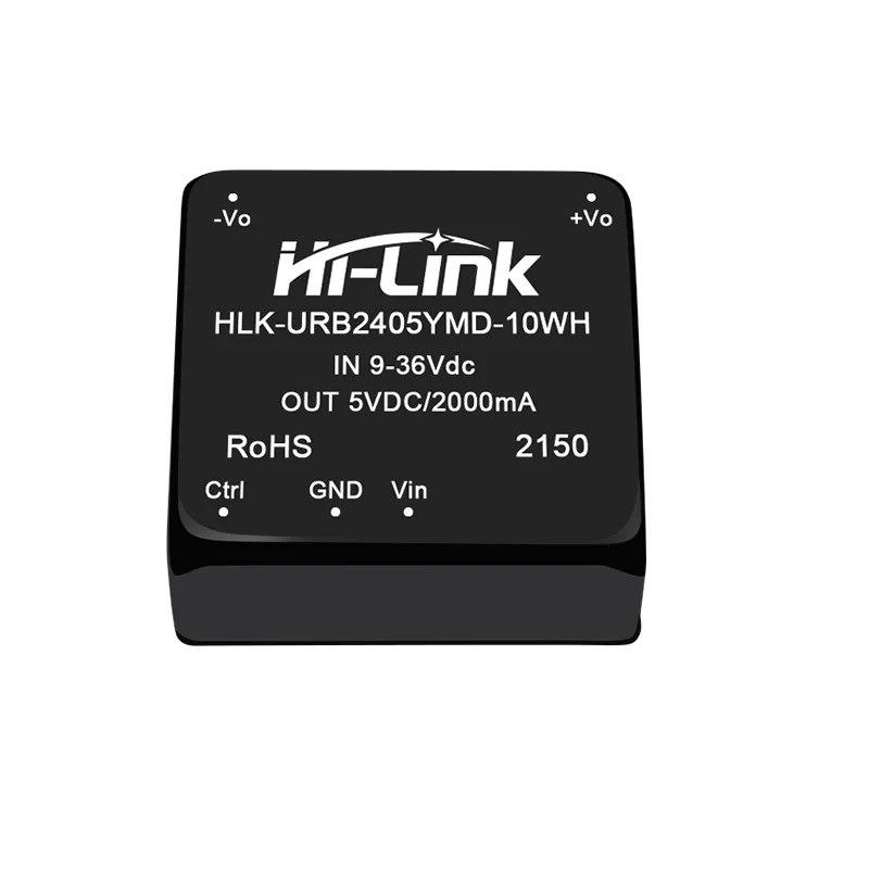 2pcs/lot Hi-Link 10W DC/DC converter 24V to 5V 2A step down transformer URB2405YMD-10WR3 DC DC power supply