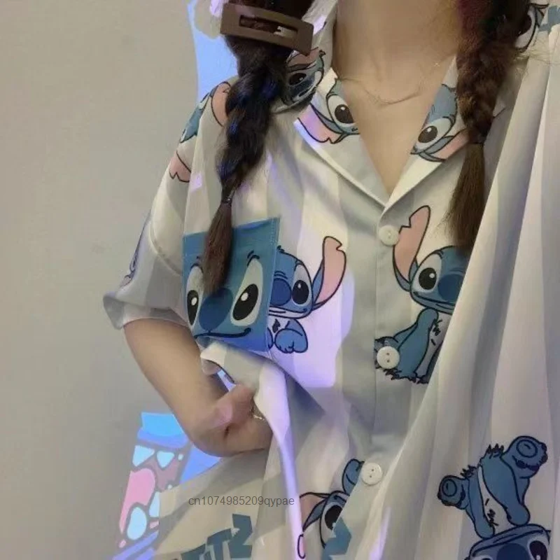 Kawaii Cinnamoroll Pajama Sets Women Cartoon Sanrio Home Clothing Cute Melody Girl Sleepwear Y2k Sweet Tops Shorts Two Piece New