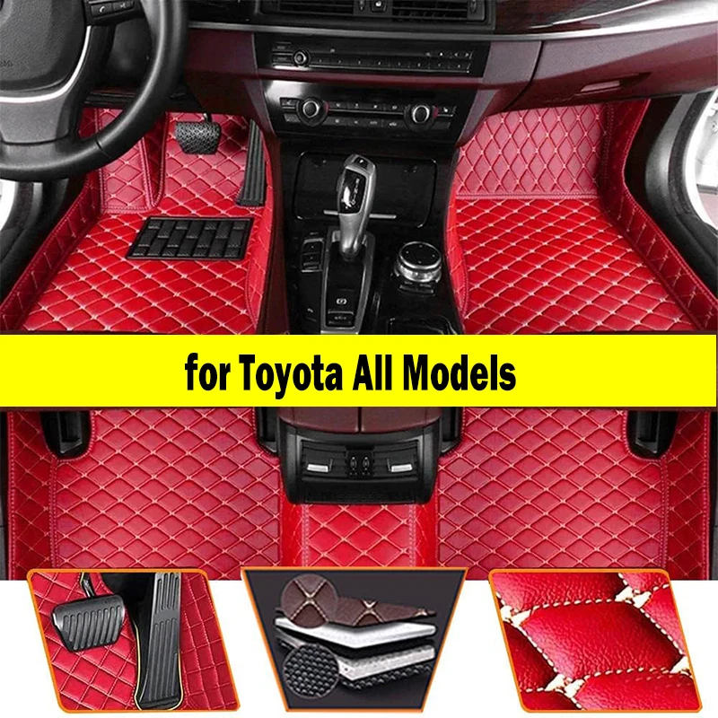 

Custom Car Floor Mats for Toyota All Models land cruiser prado camry corolla highlander yaris venza prius Alphard rav4