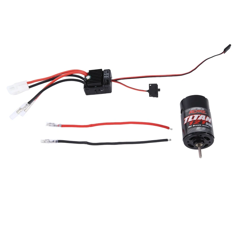 

RCXAZ 550 матовый Мотор Водонепроницаемый с 1060 Матовый Электрический 60A ESC для 1/10 RC Crawler SCX10 II III Slash TRX4 TRX6