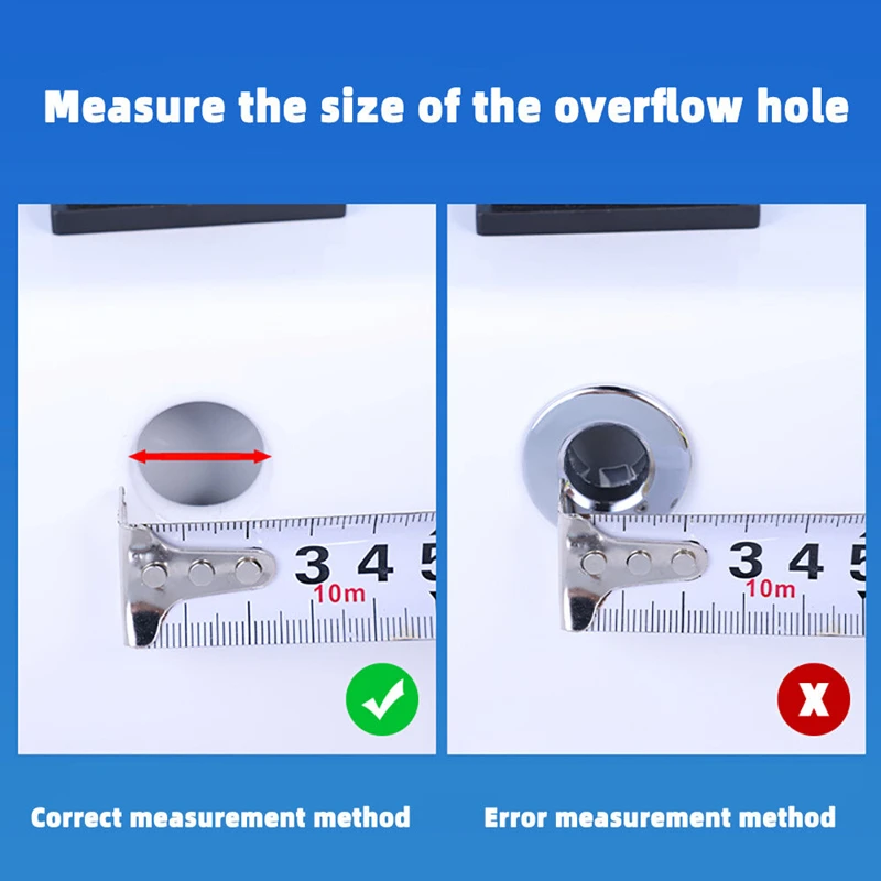 Bathroom Basin Faucet Sink Overflow Cover Brass Six-foot Ring Insert Replacement for Home Multi-size Round Overflow Hole basin drain cover sink hole cover