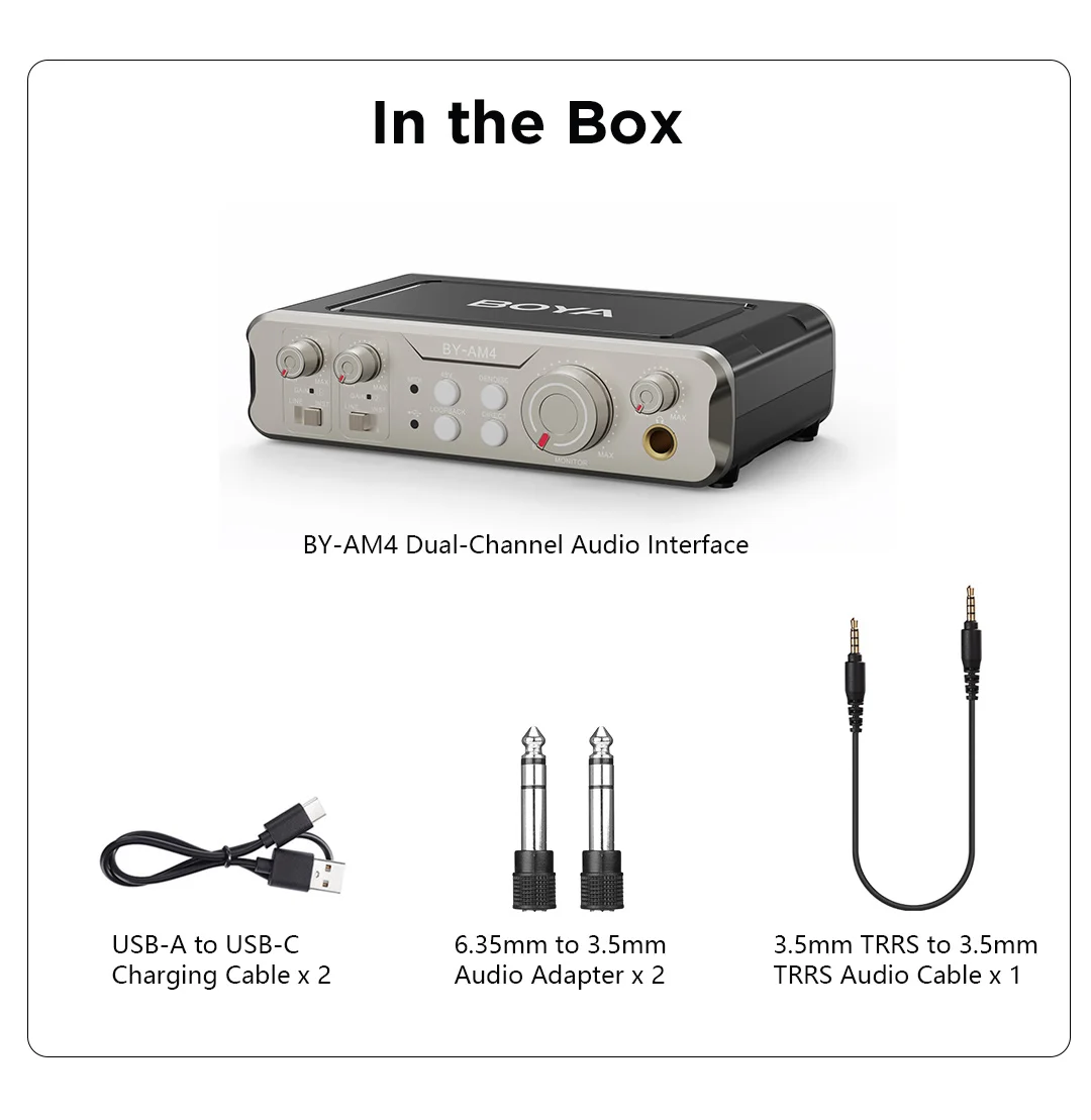 Boya BY-AM4 Dual-Channel Audio Interface Price in Bangladesh