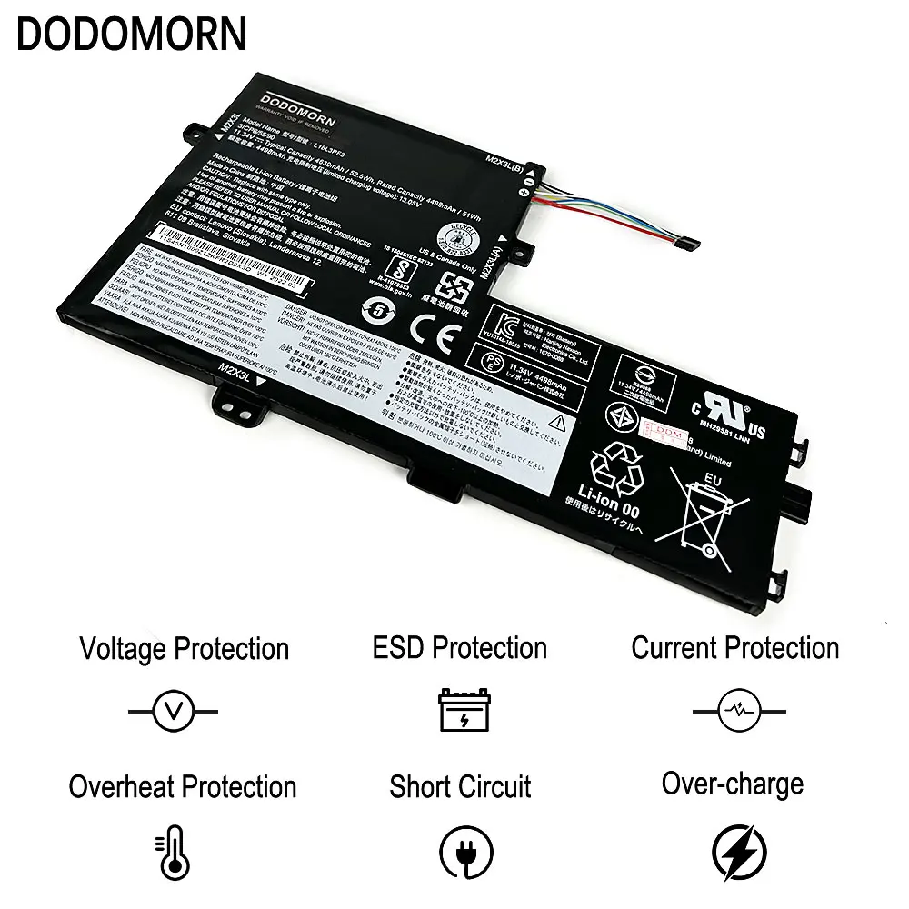 Bateria do Portátil para Lenovo Ideapad Lenovo Ideapad S34014 S340-15iwl 14api 14iwl 15api C340-15iil C340-15iwl Xiao Xin 14 152023 L18l3pf3 Novo - Imagem 3
