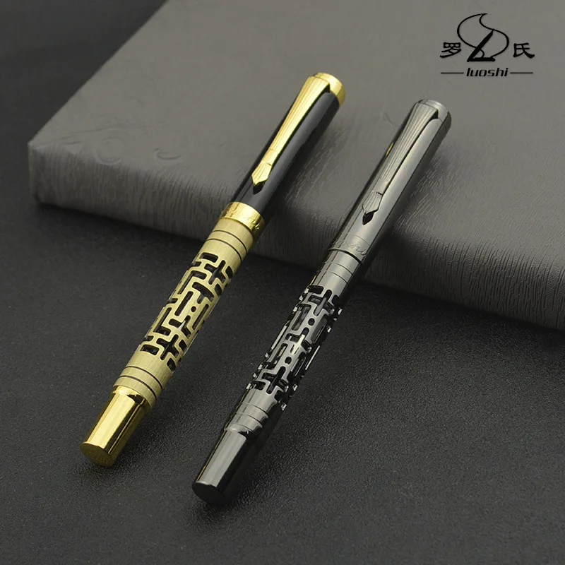 

Roche 3108 Metal and Hollow Iridium Pen for Business Office Gift and Student Writing Posture Calligraphy, A Very Popular Founta