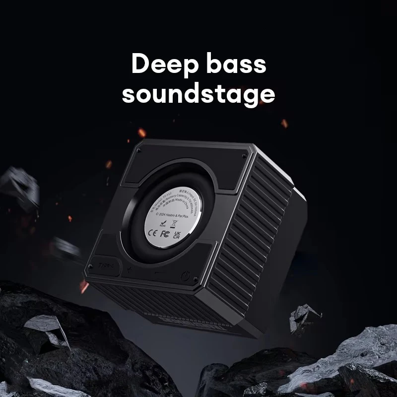 Portable Mini Speakers Bluetooth 3D Stereo HiFi Sound Wireless TWS Speaker Outdoor Waterproof Portable Player Box with Lanyard