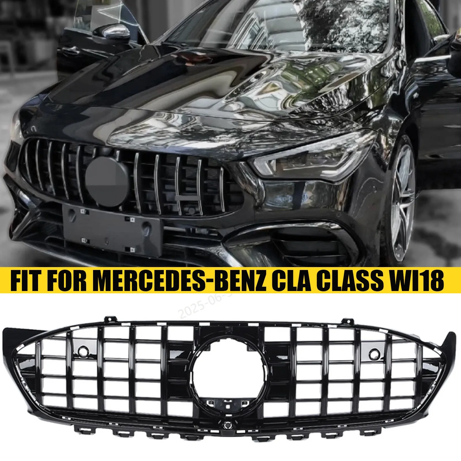 For Mercedes Benz CLA W118 C118 2019-2023 Panamericana GT Front Grill Grille UK