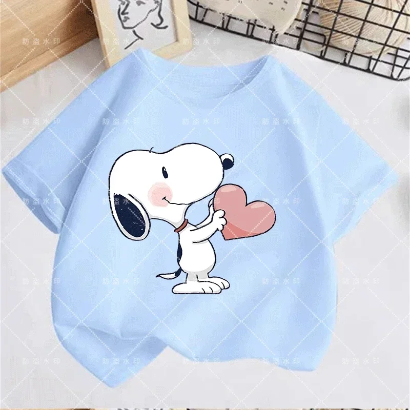 여아용 스누피 쿨 티셔츠, 산리오 아동복, 미니소 스토어, 한국 아동복, 2024 스티치 상의, 8 세 유로 