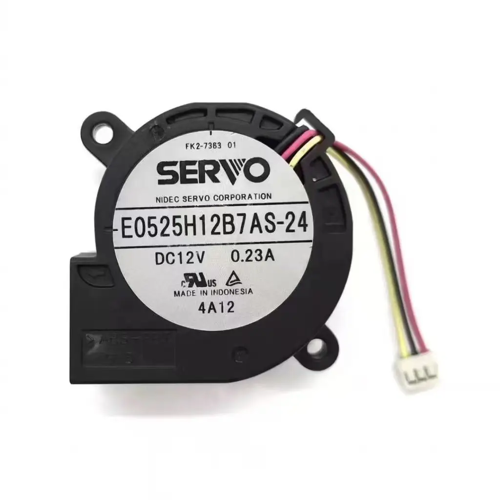 SERVO 5025 블로워 E0525H12B7AS-24 12V 0.23A 프로젝터용 무소음 터보 팬