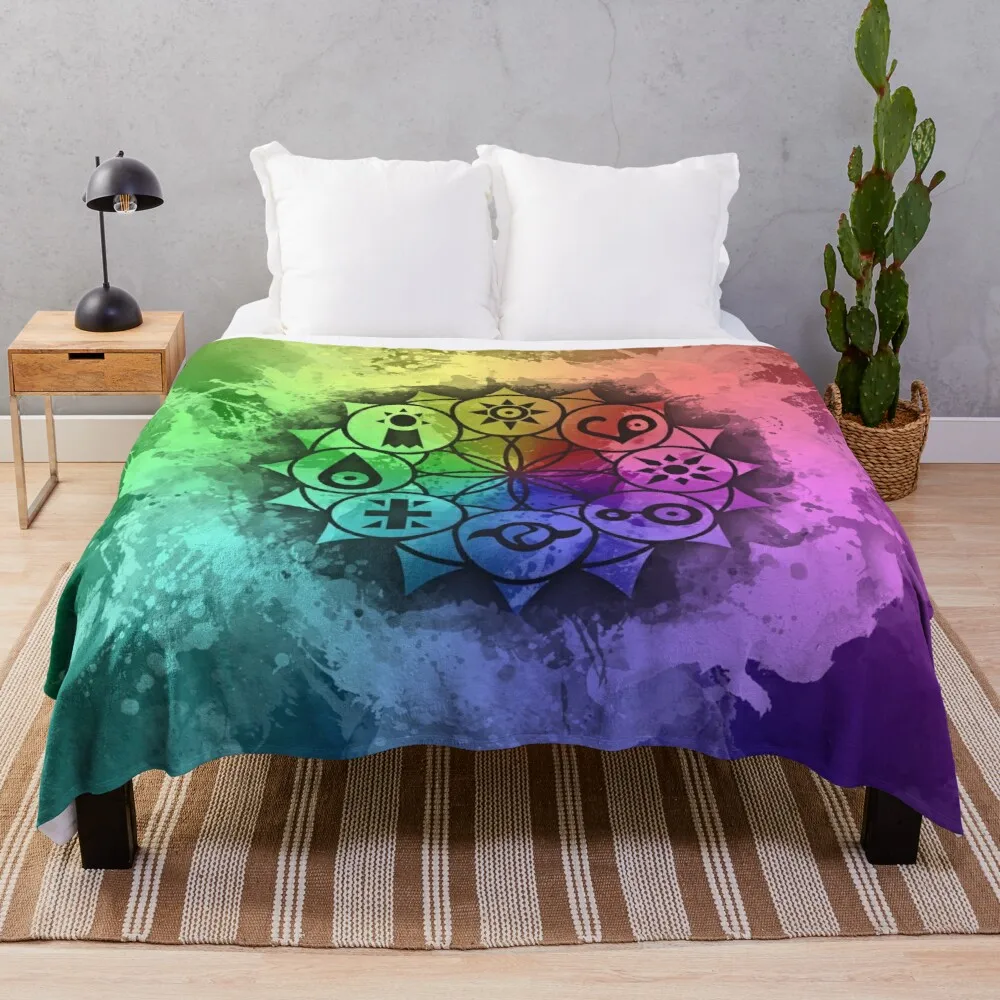 

Digimon Mandala Paint Throw Blanket decorative blanket