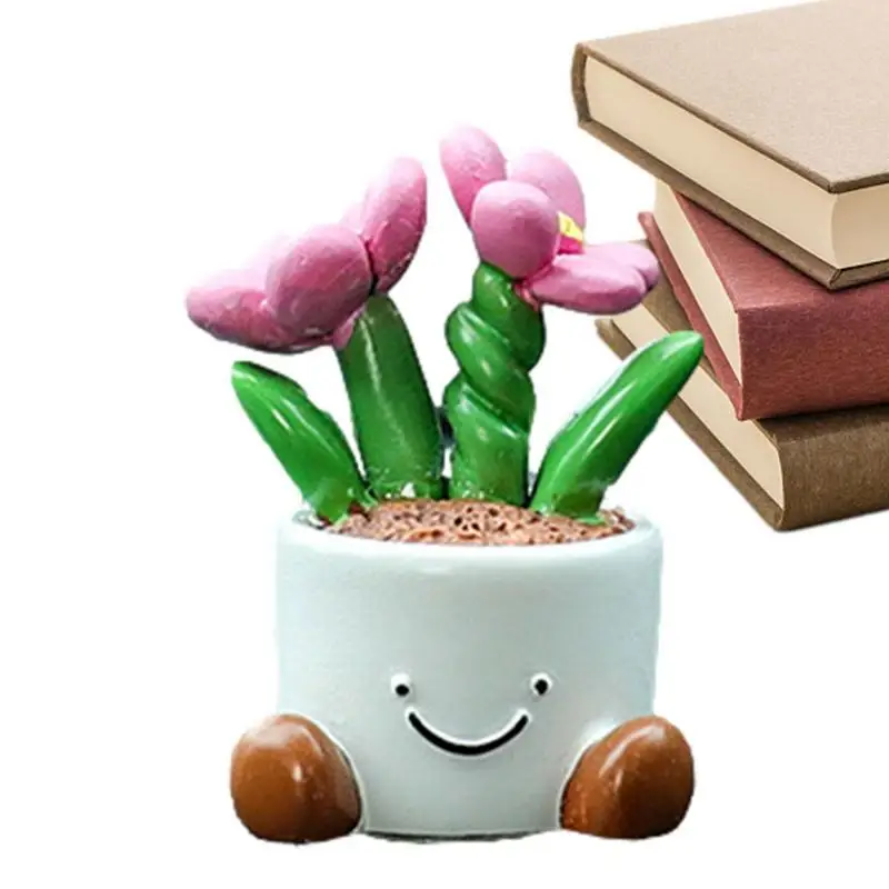 

Cute Car Decorations Mini Potted Plant For Auto Dashboard Decorations Car Ornaments For SUV Truck Rv Auto Convertible Car Travel