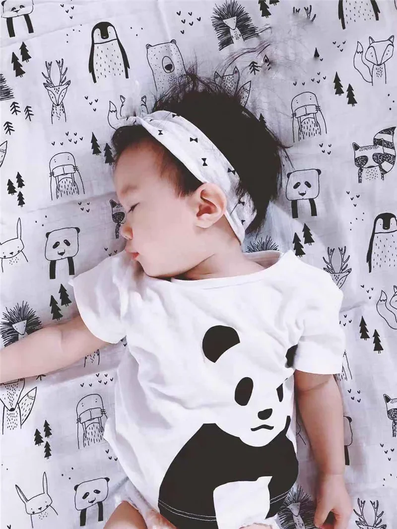 120X120CM Soft Bamboo Cotton Baby Muslin Blanket Swaddle Wrap Infant Stroller Nursing Cover Bath Towel