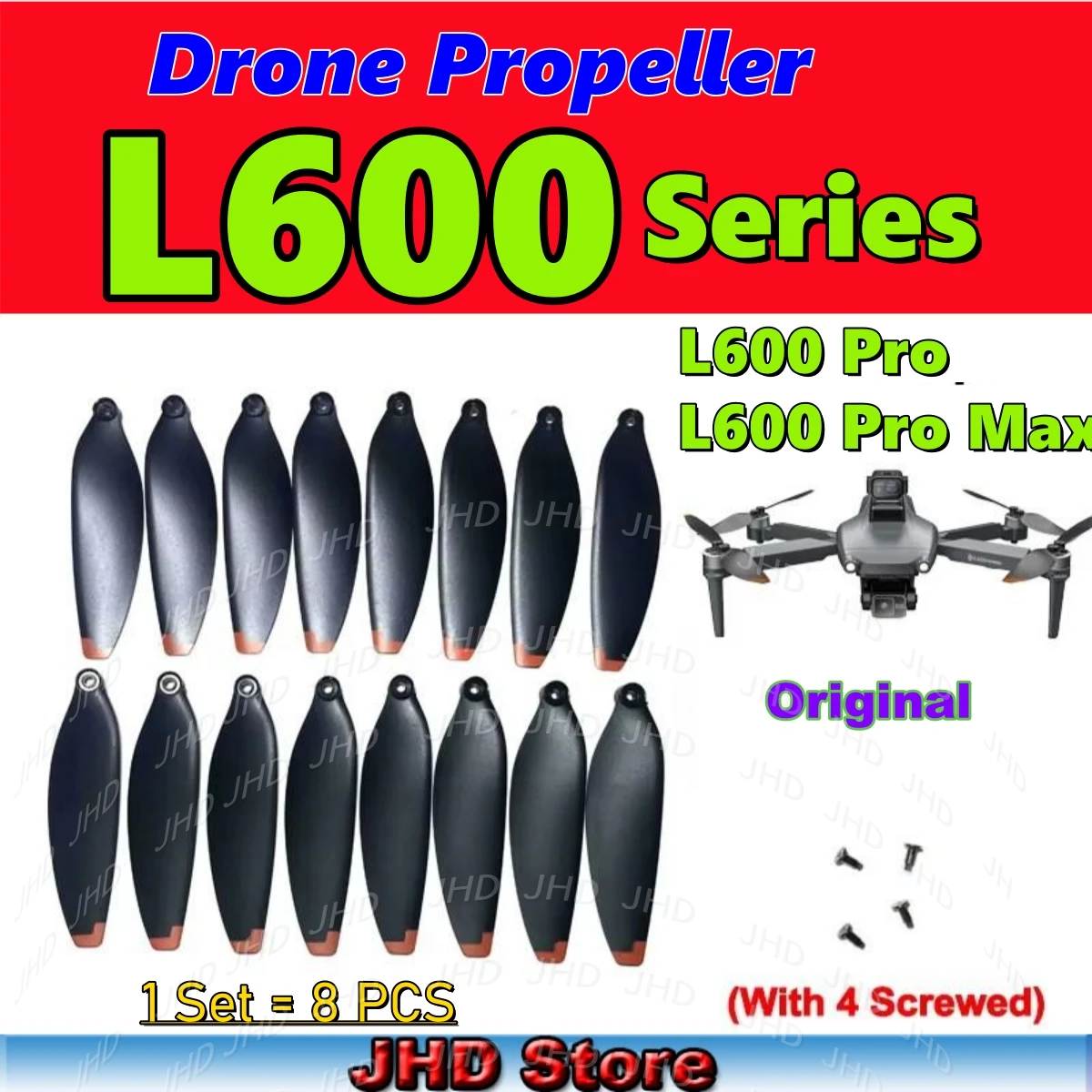 Drone Propellers JHD Original L600 Promax Propellers For L600PRO/L600 Pro Drone Spare L600 PRO MAX Paddles
