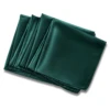 24PCS 30x30cm Wedding Dark Green Satin Napkin Wholesale Soft Table Napkins for Romantic Christmas Party Dinner Table Decoration 4