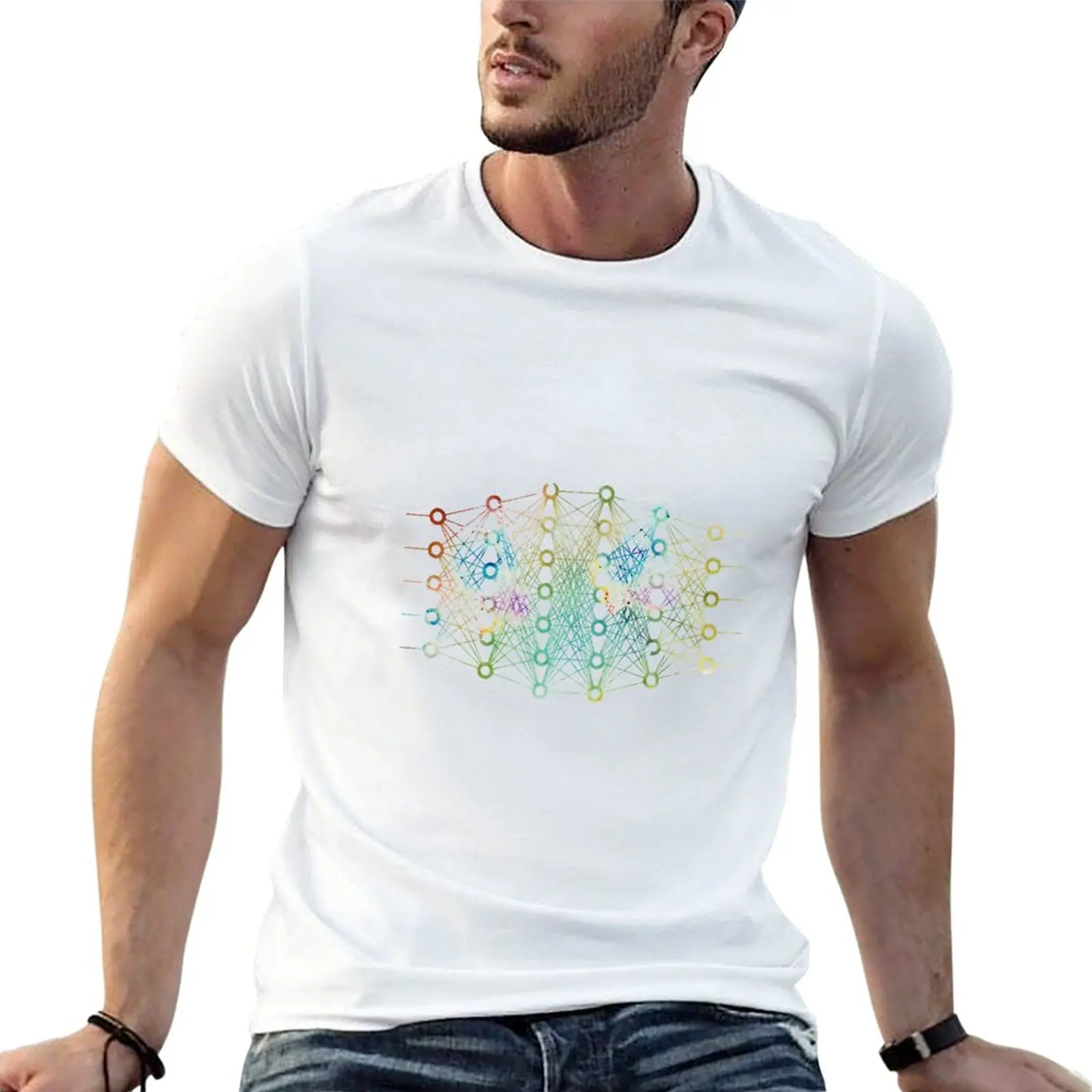 

Neural Network T-Shirt shirts graphic tees vintage summer top boys whites fitted t shirts for men