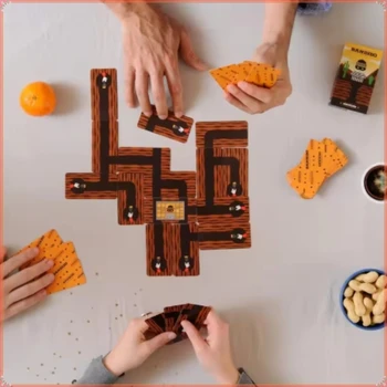 Gioco da Tavolo Bandido per 1-4 Giocatori, Gioco di Strategia e Puzzle con Carte per Bambini e Adulti, Divertimento per Feste e Famiglia