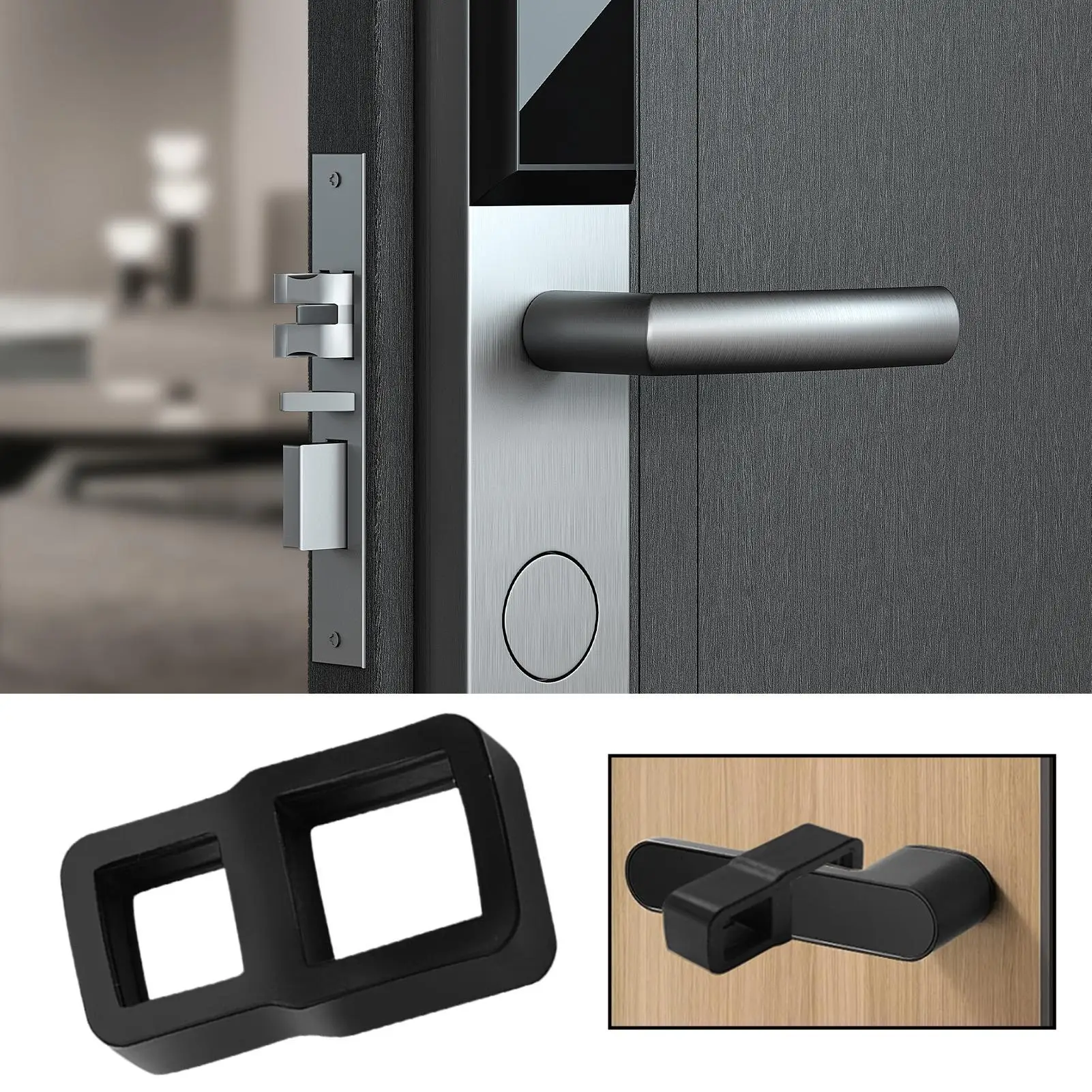 1Pcs Door Stops Silicone Door Handle Buffer Wall Protection Door Knob Bumper Furniture Protected Crash Pads Shockproof Rings