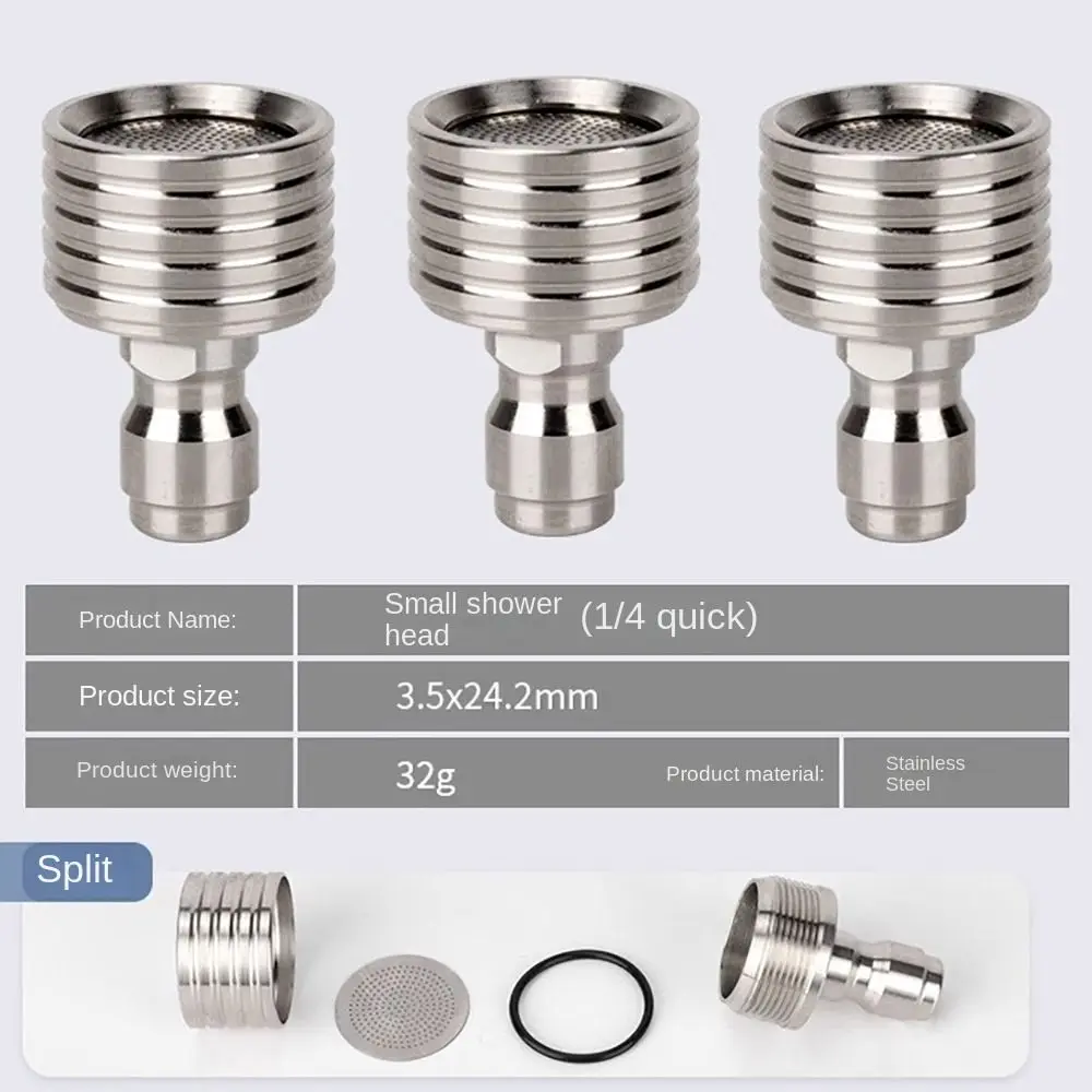 1/4 Quick Connect Car Washing Nozzle Stainless Steel Universal Universal Connection Nozzle High Pressure Small