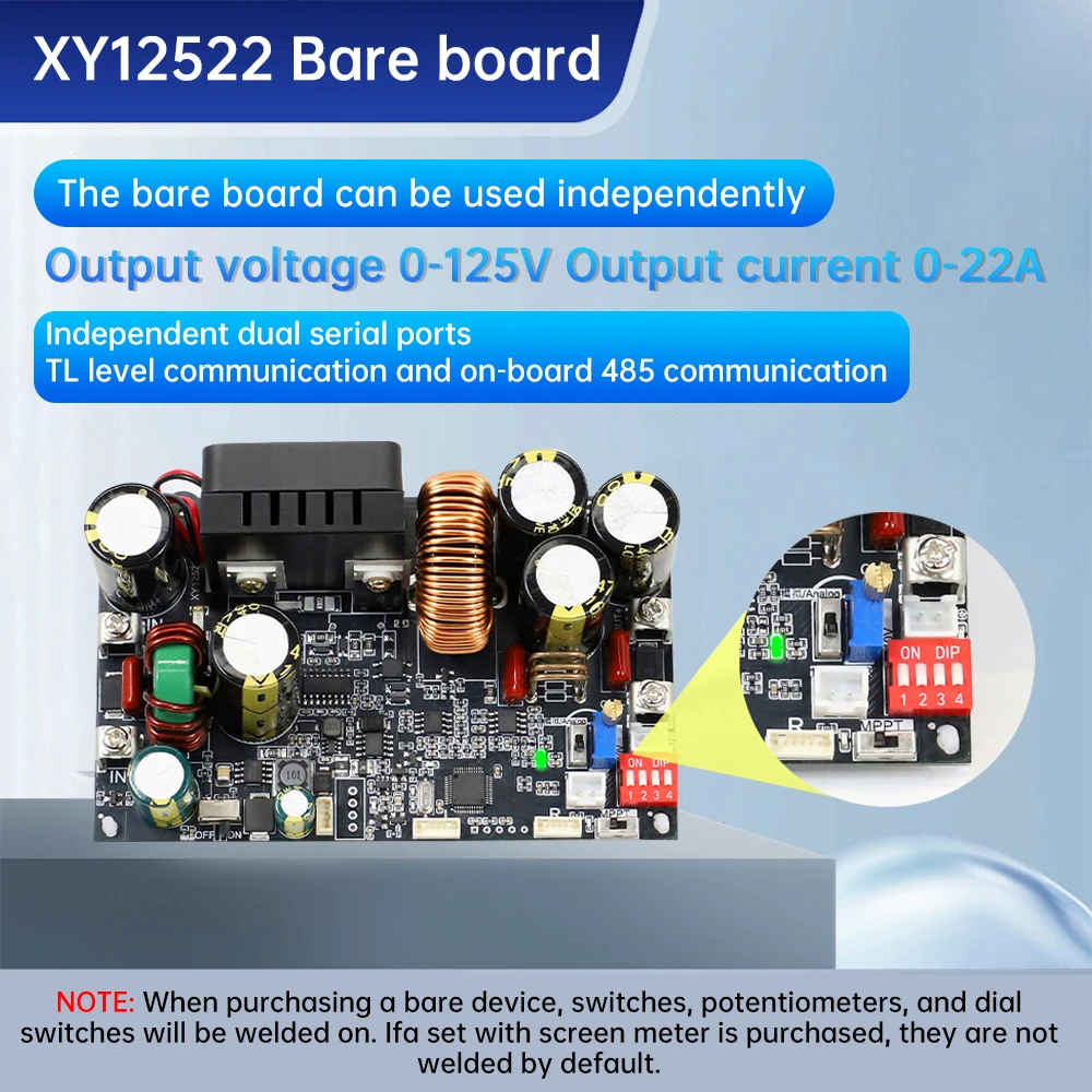 XY12522 125V 22A 2000W CNC DC Einstellbare Buck Spannung Geregelte Step-down Netzteil Konstante Spannung Strom Modul DC12-140V – Detail 2
