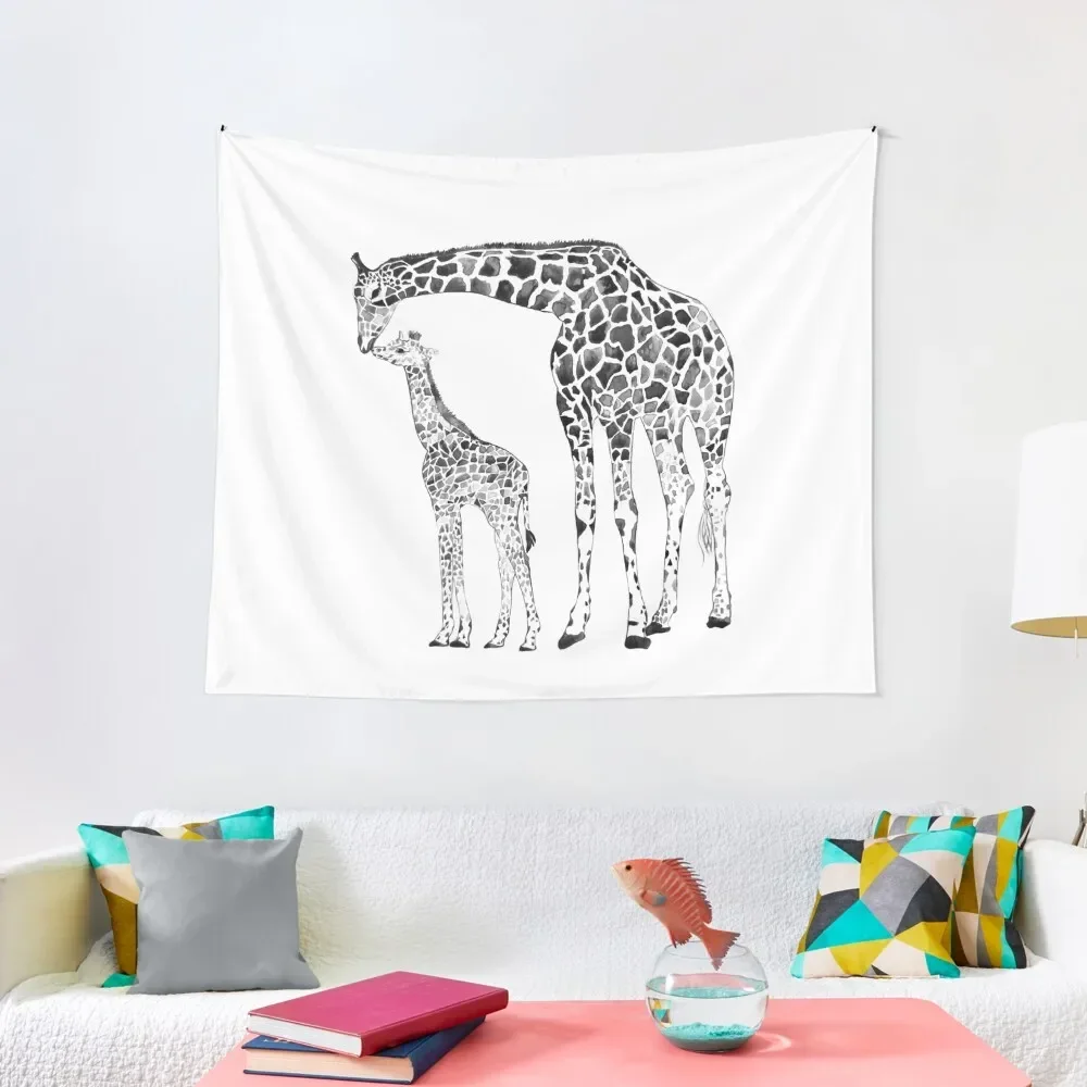 

Giraffe, black and white Tapestry Wall Carpet Wall Decor Hanging Tapestry