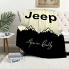 Fashion Logo Racing Cras J-Jeep Cool Blanket Plush Nap Sofa rug for Living Room Office Bedroom Birthday Home Travel Kid Gifts 5