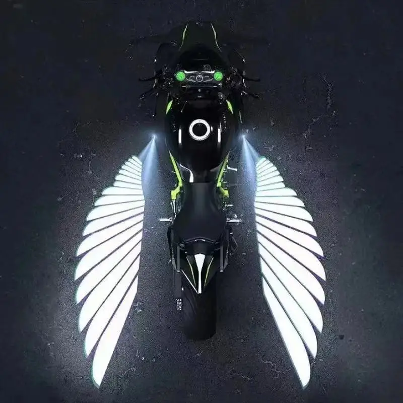 Motorcycle LED Lights Decorative Lamp Atmosphere Lights Universal 12V 24V Motorcycle Projection Lamp Ambient Angel Modification