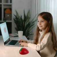 Wireless 2.4Ghz Strawberry Shaped Mouse Cute Pink Fruit Design Optical Ergonomic Mini Computer USB Mice For Laptop PC Kids Gifts - Image 6