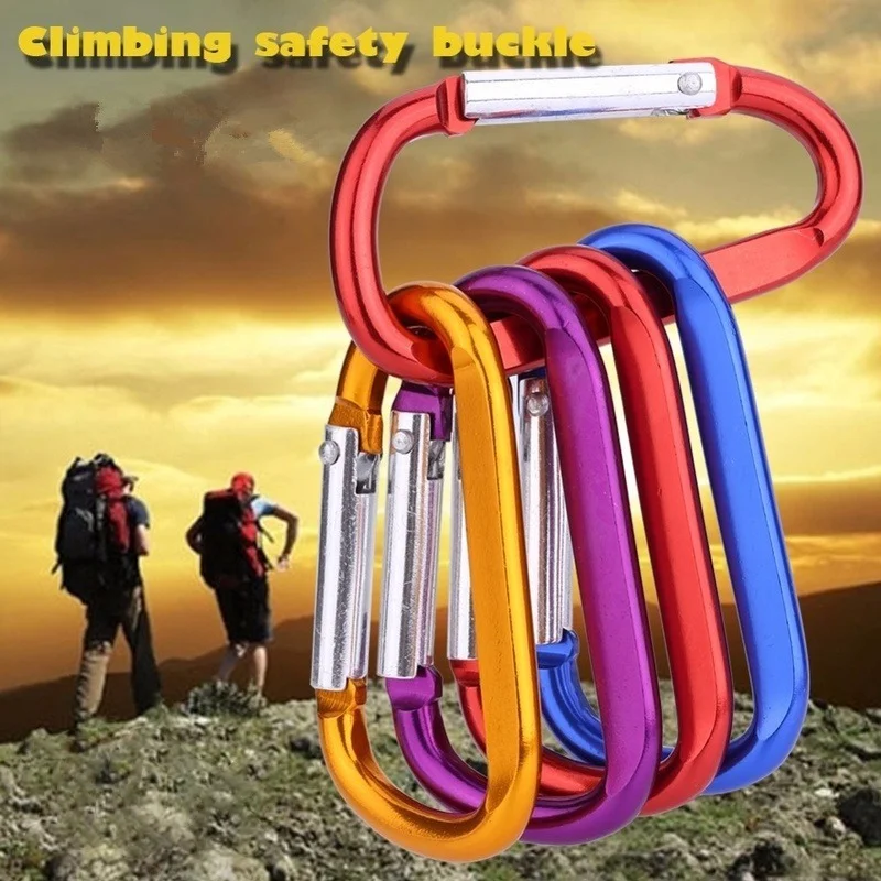 4 count Large Carabiner Clip 4 inch D Ring Heavy Duty Carabiner