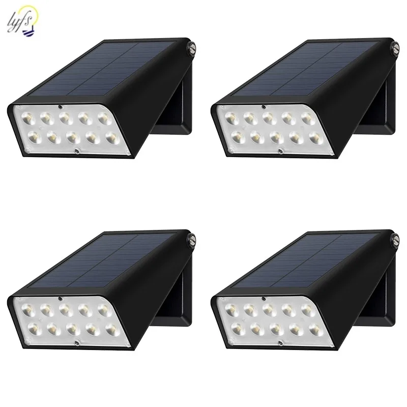 

Светодиодная лампа на солнечной батарее, уличный водонепроницаемый настенный светильник для виллы, сада, украшения, умное управление, освещение для балкона, террасы, гаража, лампы на солнечной батарее