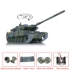 HENG LONG 1/16 Scale 7.0 Upgraded Metal Ver German Leopard 2A6 RC Tank 3889 Metal Tracks Gearbox Road Wheels Idler TH17579-SMT4 1