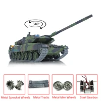 HENG LONG 1/16 Scale 7.0 Upgraded Metal Ver German Leopard 2A6 RC Tank 3889 Metal Tracks Gearbox Road Wheels Idler TH17579-SMT4 1