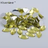 Hisenlee 4x8mm 100pc New Nail Glitter Colorful Horse Eyes Design Stone Crystal Nail Make Up Decoration Wheel Nail Art Slices DIY 2